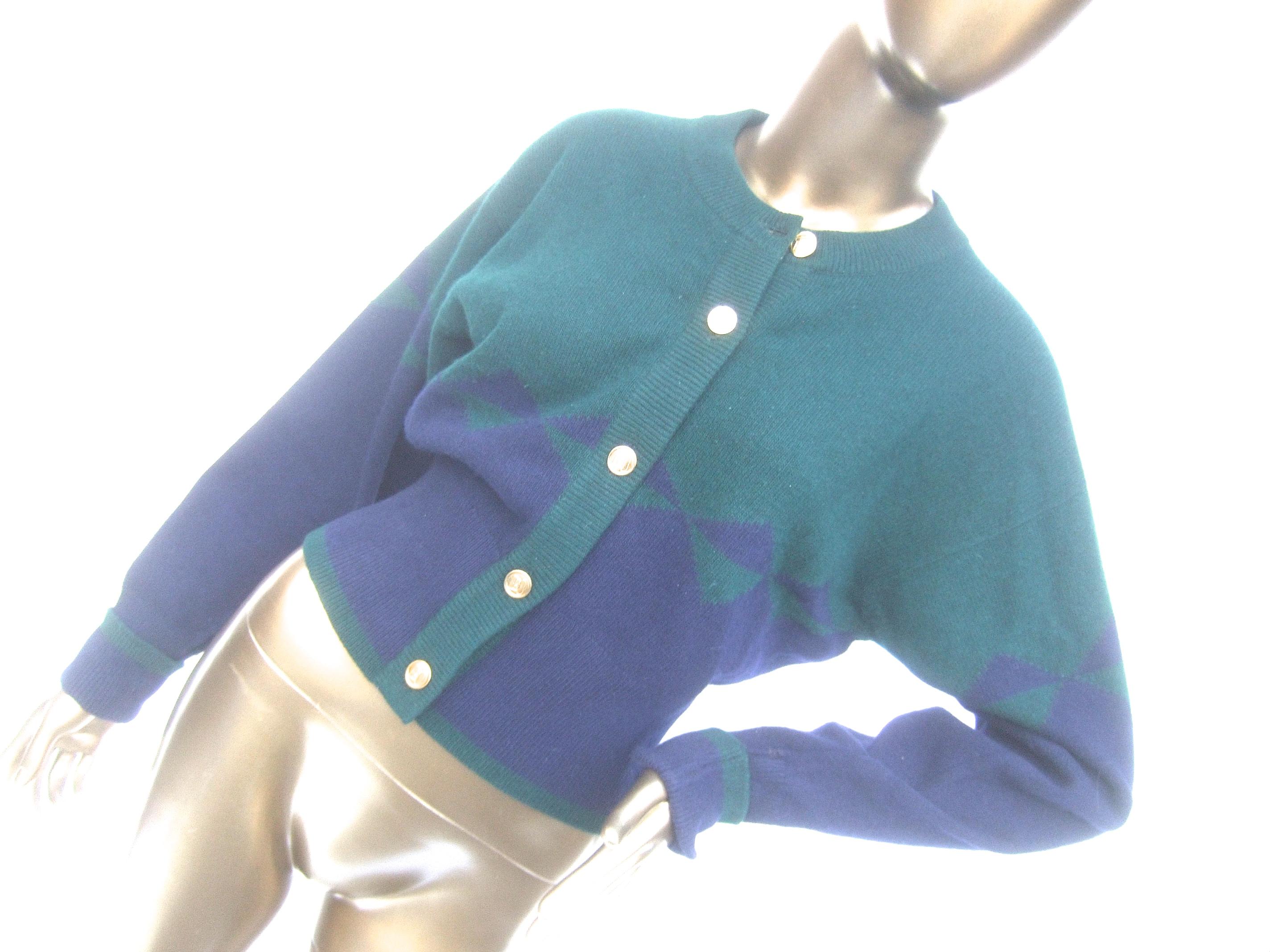 green chanel sweater