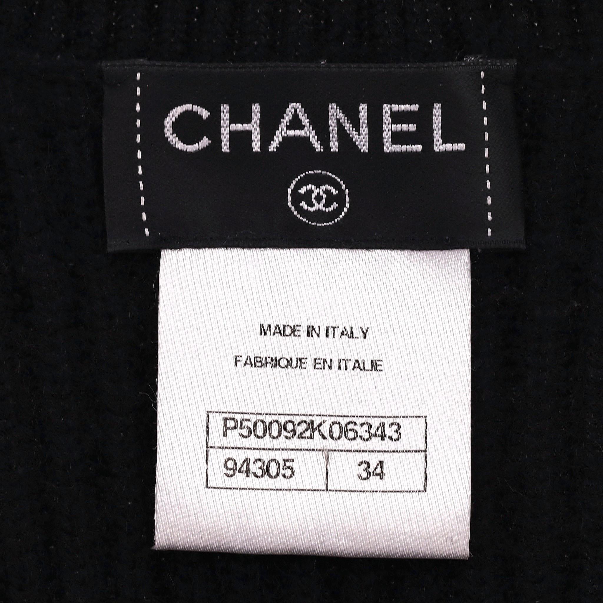 Chanel Cashmere Camellia Flower Design Top/Jumper For Sale 2