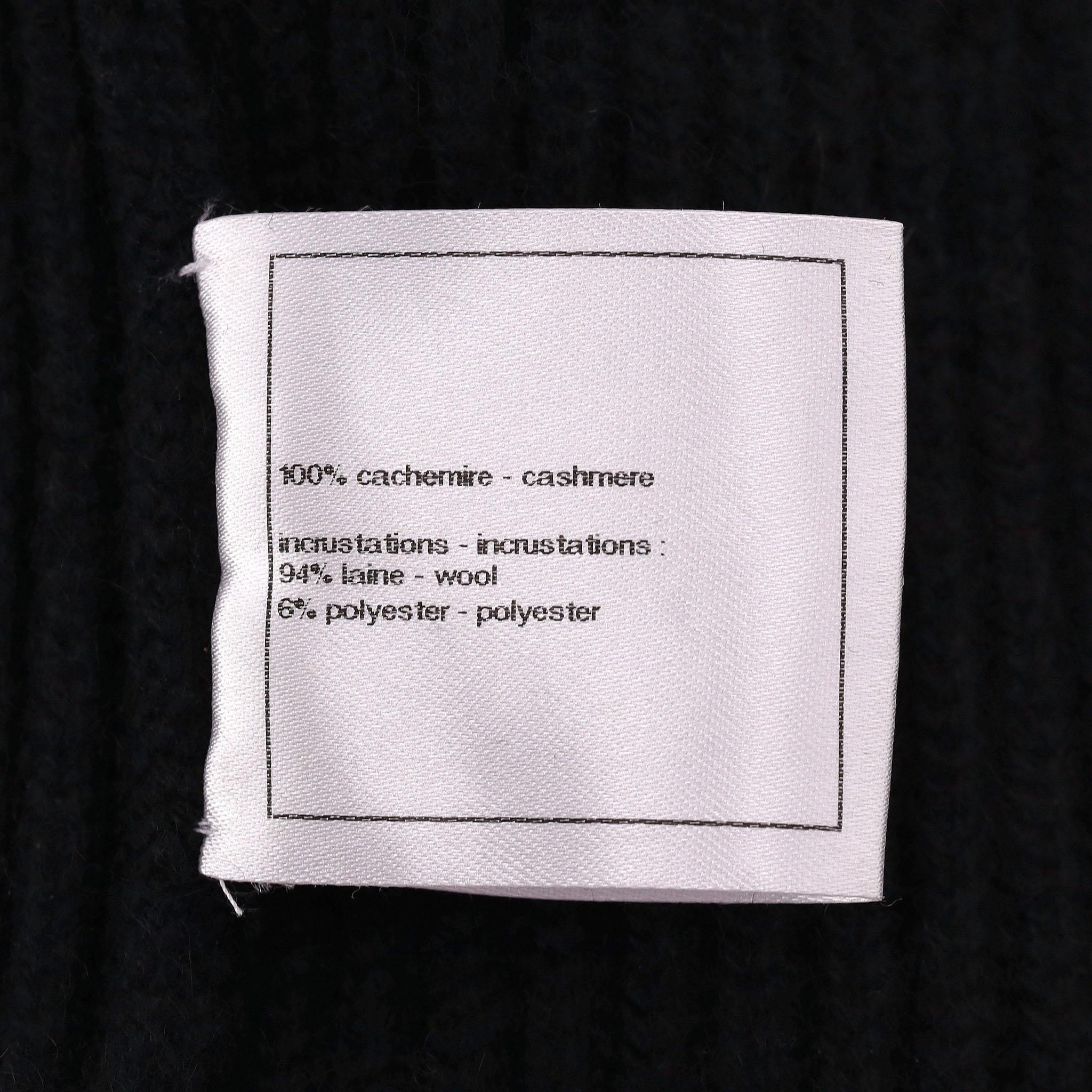 Chanel Cashmere Camellia Flower Design Top/Jumper For Sale 3