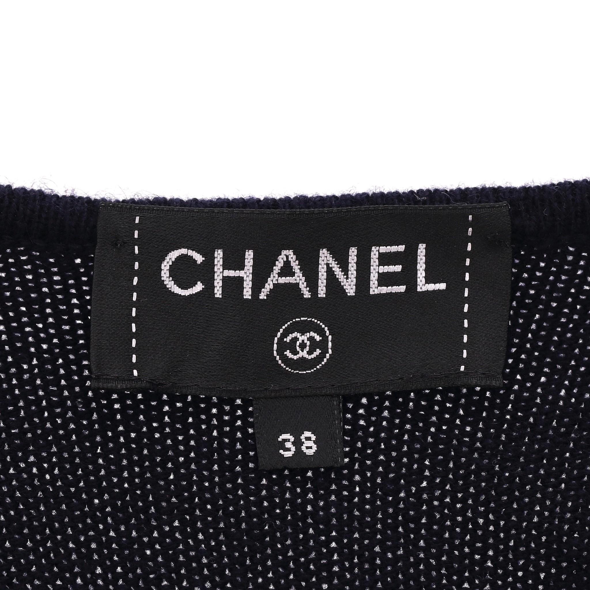 Chanel Cashmere Cardi/Coat With 'CC' Logo Buttons For Sale 1