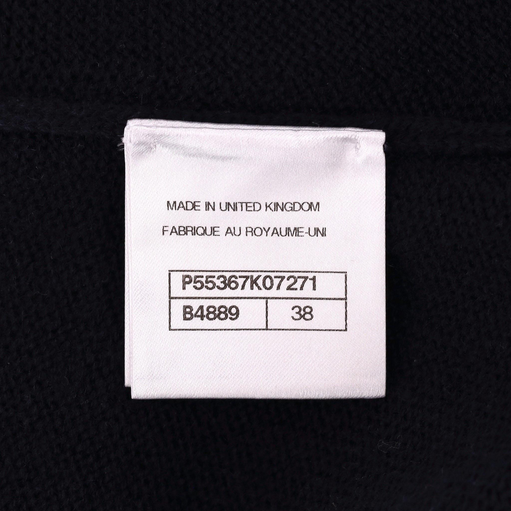 Chanel Cashmere Cardi/Coat With 'CC' Logo Buttons For Sale 2