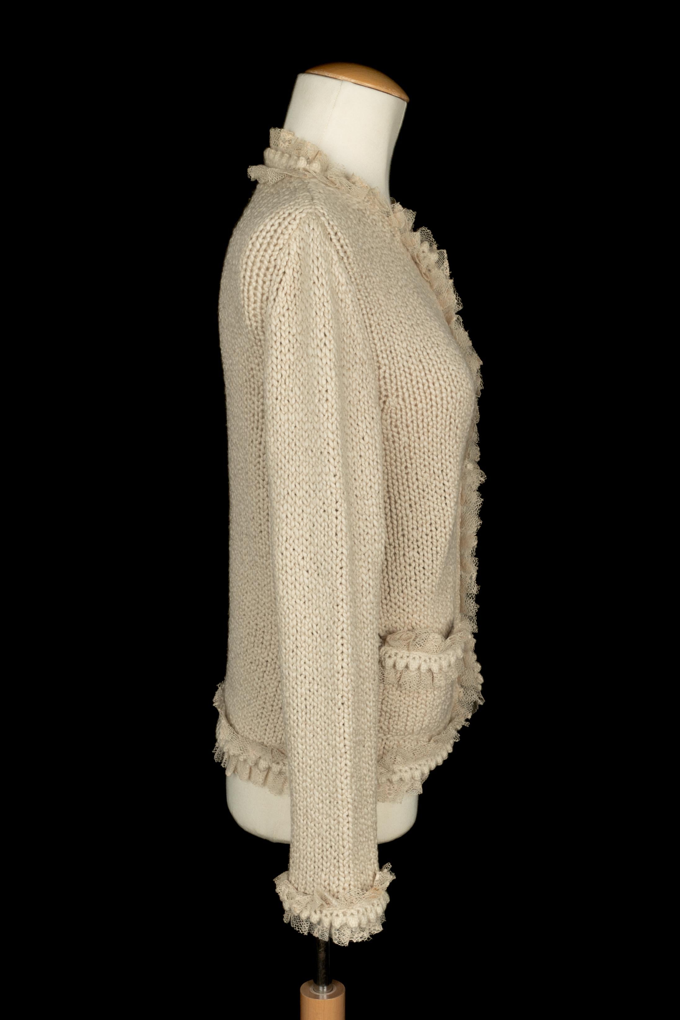 Cardigan en cachemire Chanel en vente 2