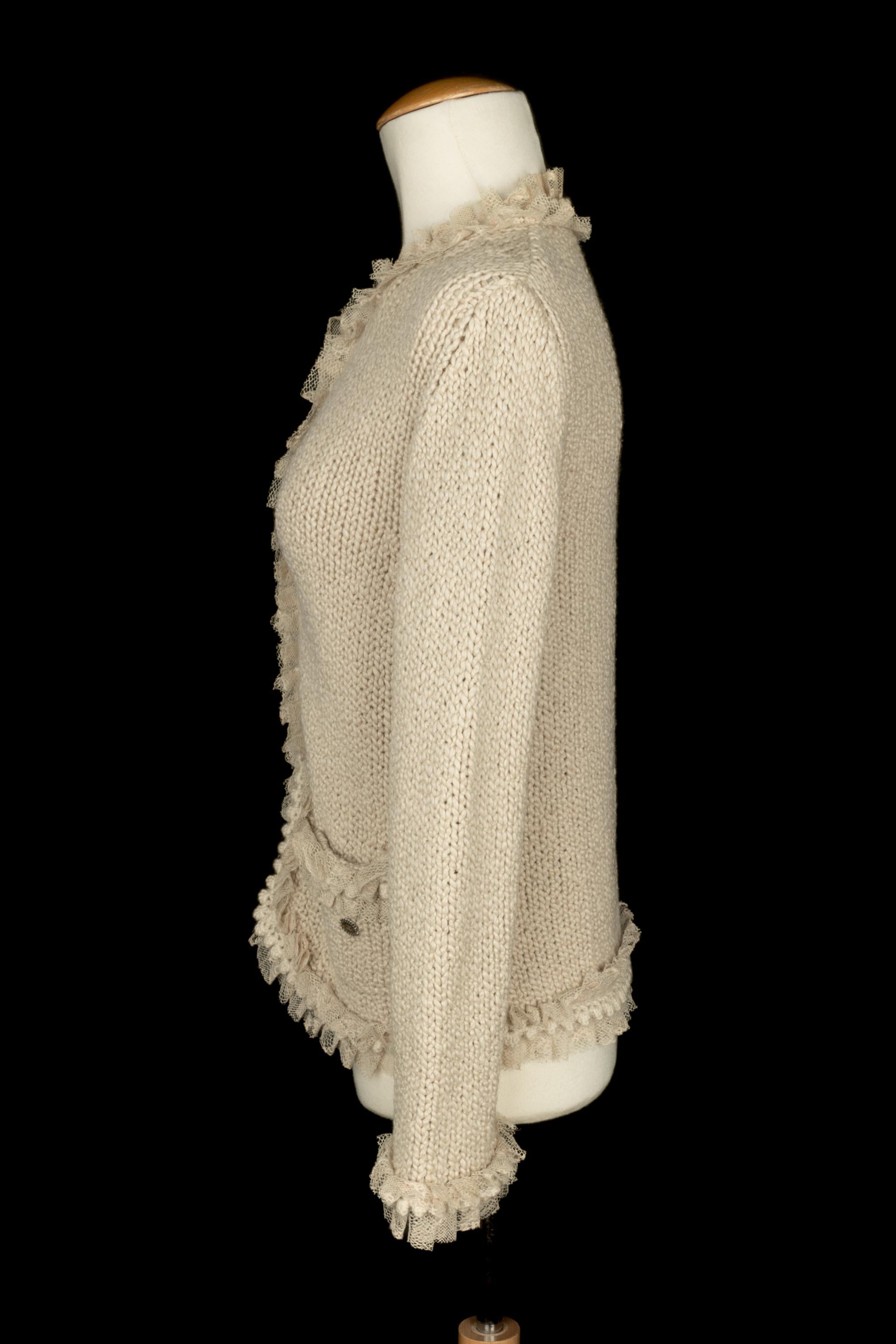 Cardigan en cachemire Chanel en vente 4