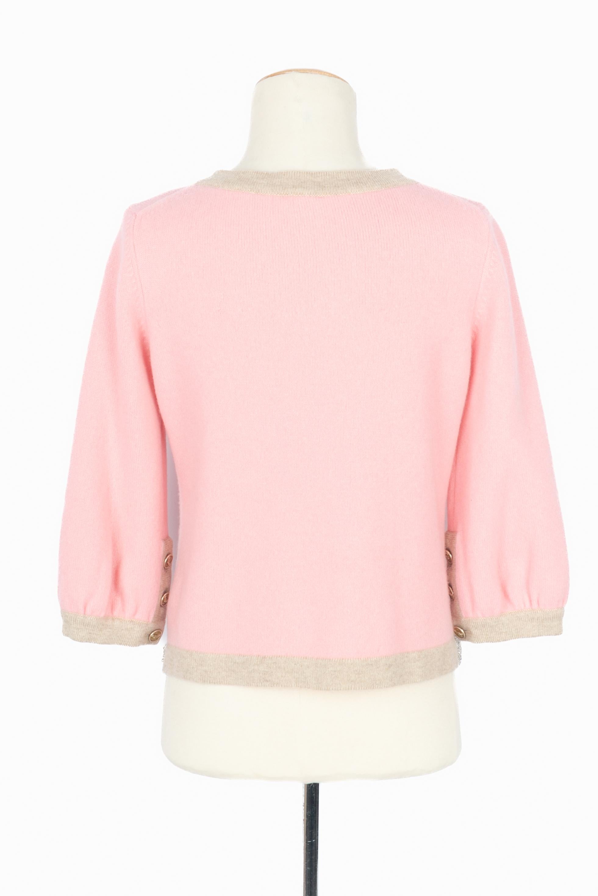 Chanel Kaschmir-Strickjacke Frühjahr 2008 im Angebot 1