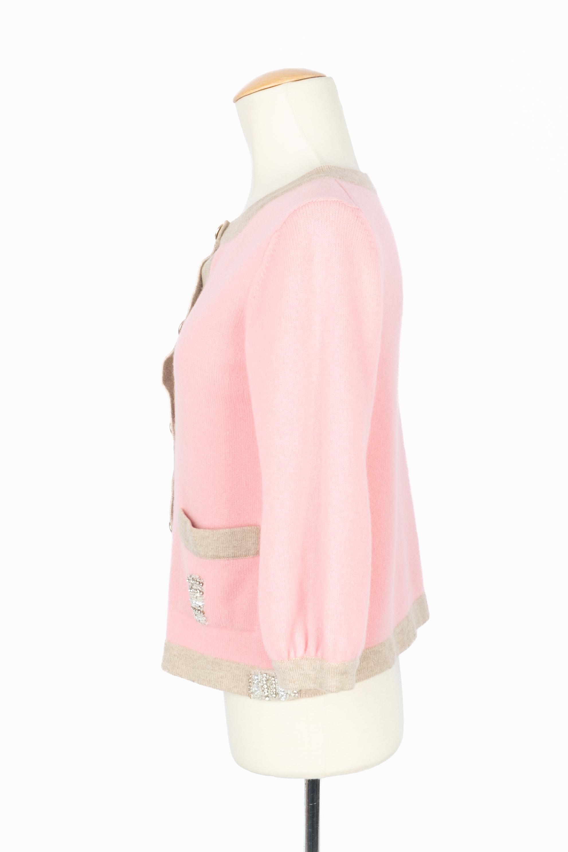 Chanel Kaschmir-Strickjacke Frühjahr 2008 im Angebot 2