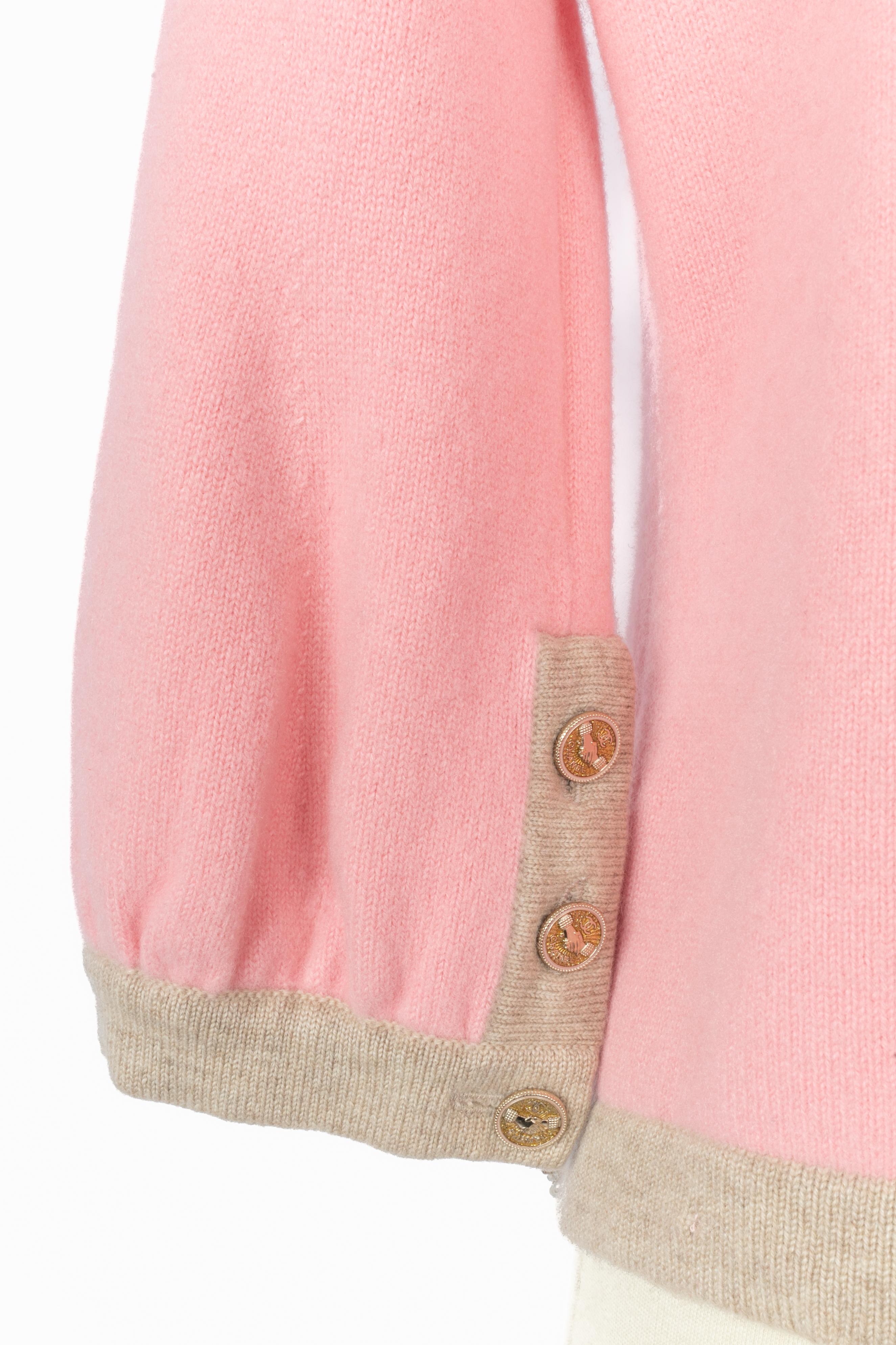 Chanel Kaschmir-Strickjacke Frühjahr 2008 im Angebot 4