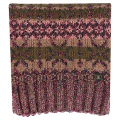Chanel Cashmere Chunky Knitted Scarf