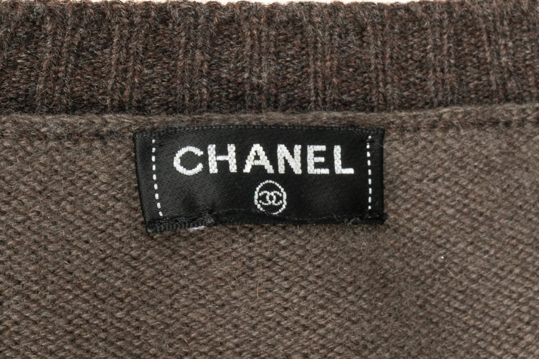 Chanel Kleid aus Kaschmir im Angebot 5