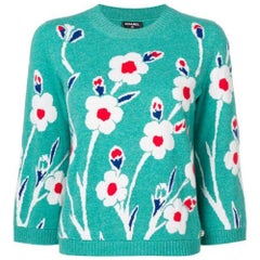 Chanel Cashmere Floral Jumper