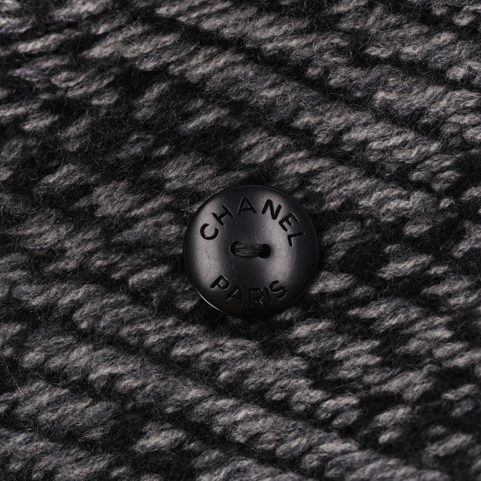 Chanel Cashmere Funnel Neck Cardigan/Jacket For Sale 1