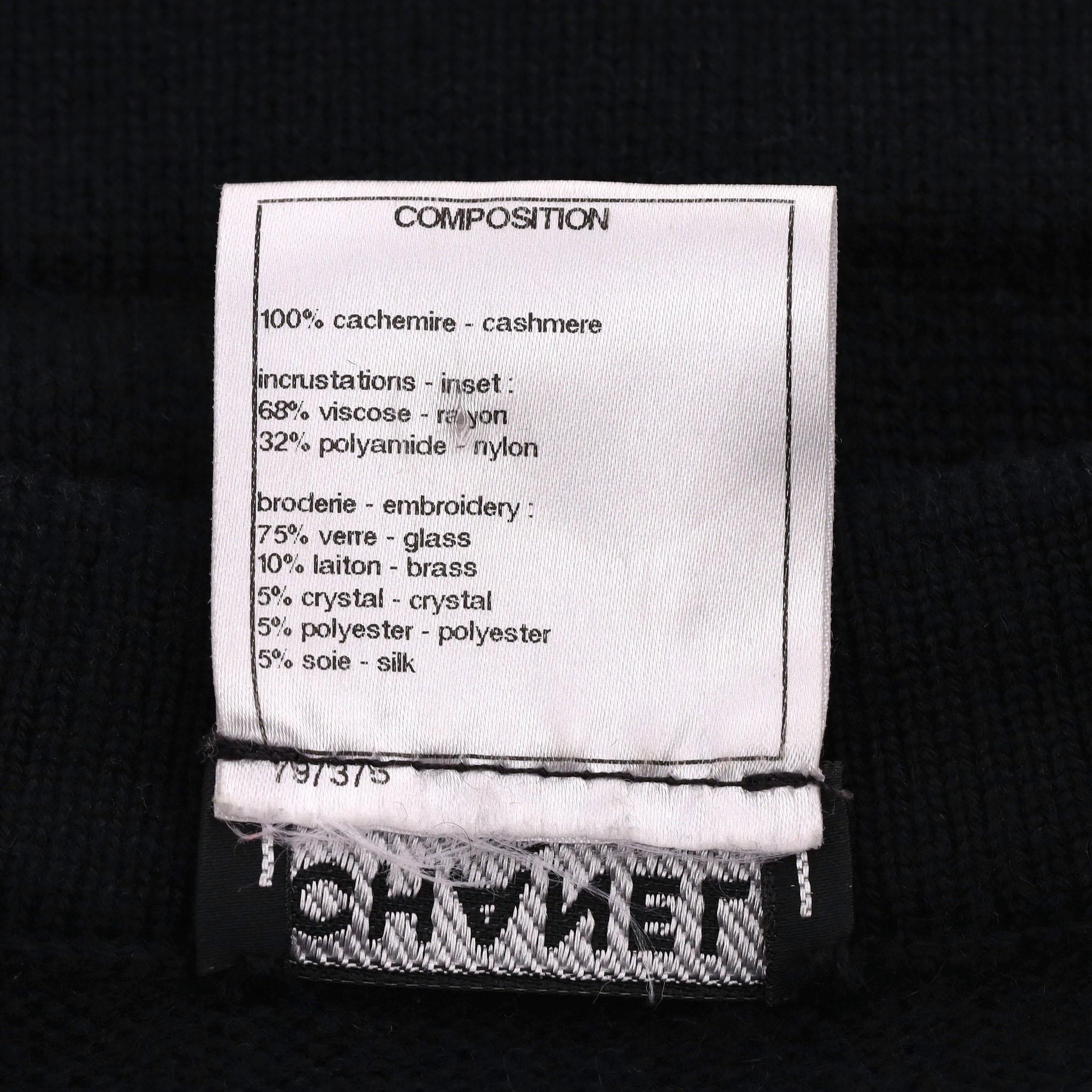 Chanel Cashmere Jewelled Cardigan/Jacket 4