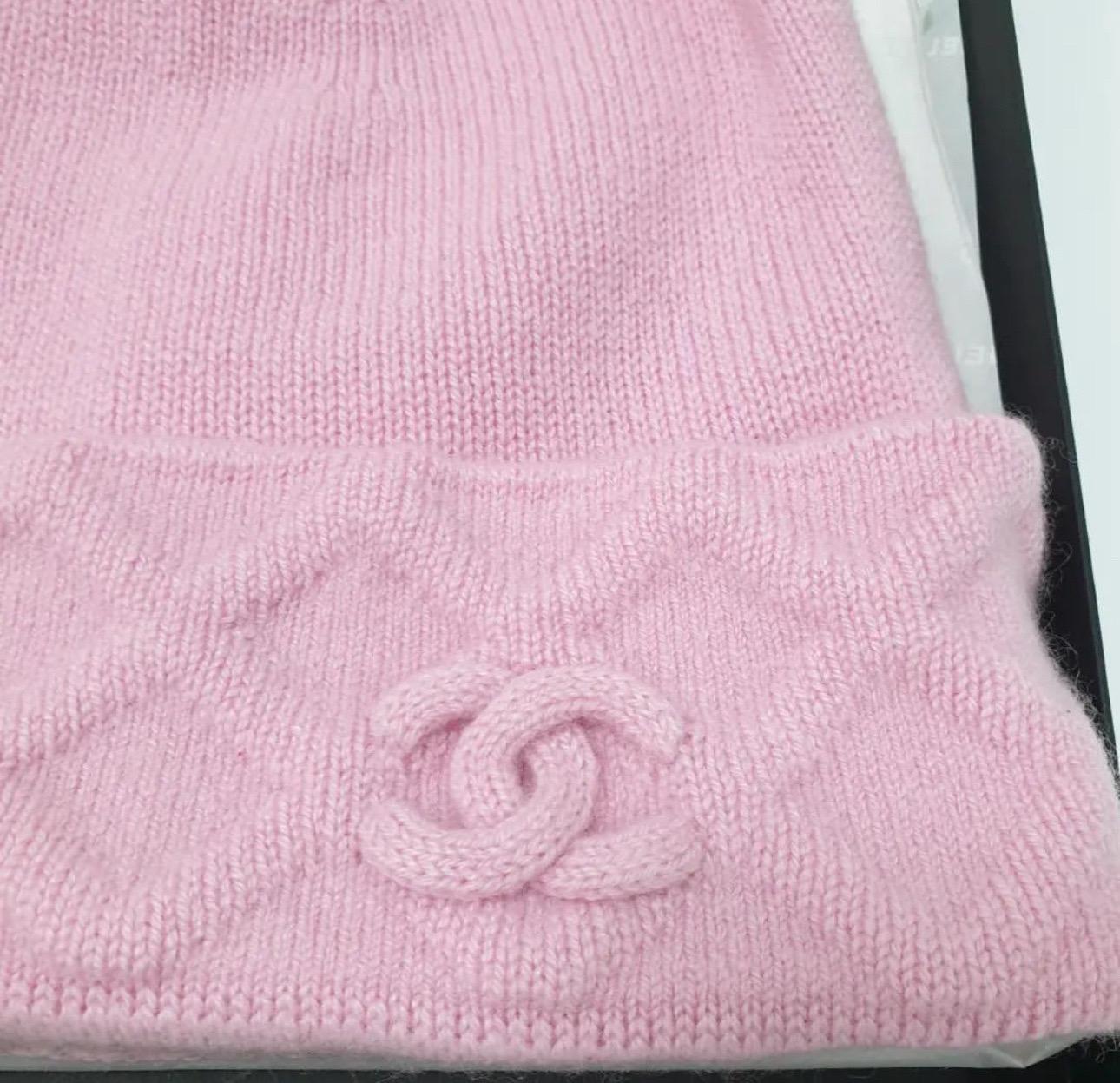 chanel cashmere beanie