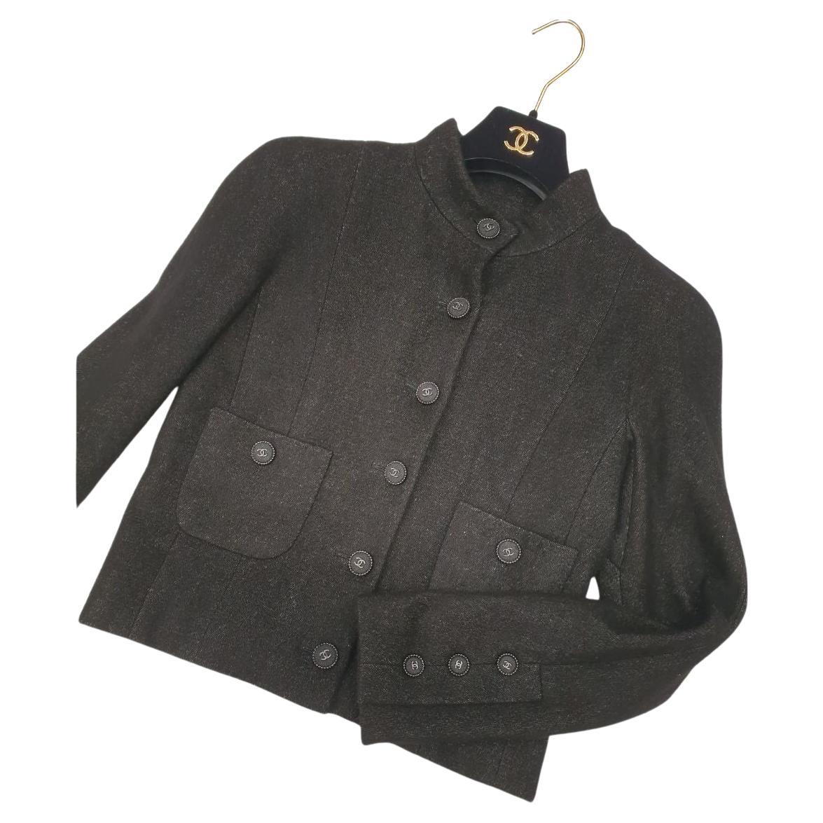 Chanel Cashmere/Linen Jacket - Size 38