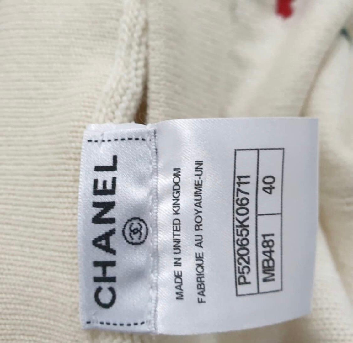 Chanel Cashmere Paris-Salzburg Skirt  In Excellent Condition In Krakow, PL