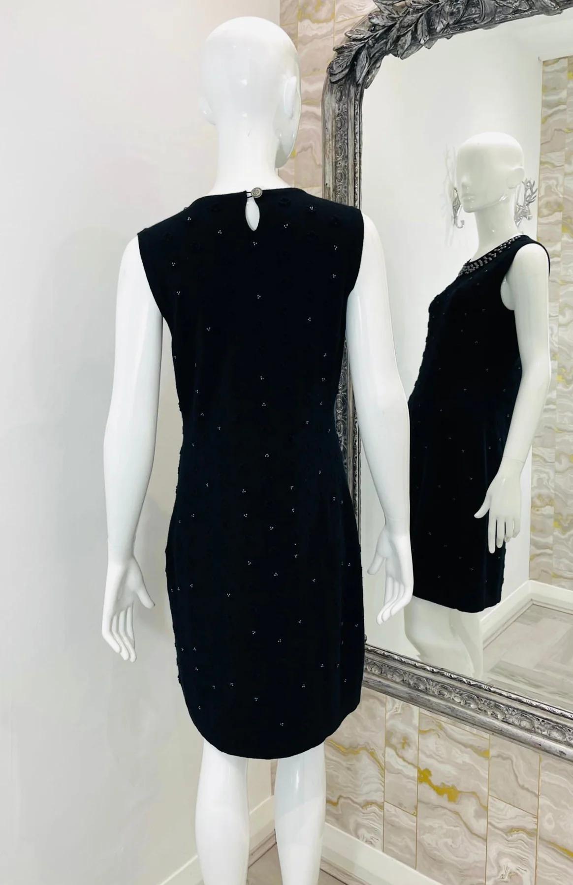 Women's Chanel Cashmere & Pearl Dress For Sale