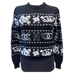 Chanel Cashmere Pullover CC logo 34 FR