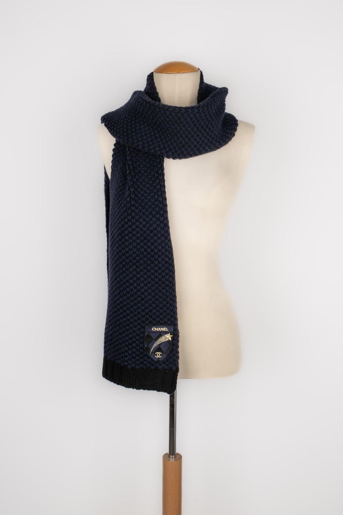 Black Chanel Cashmere Scarf