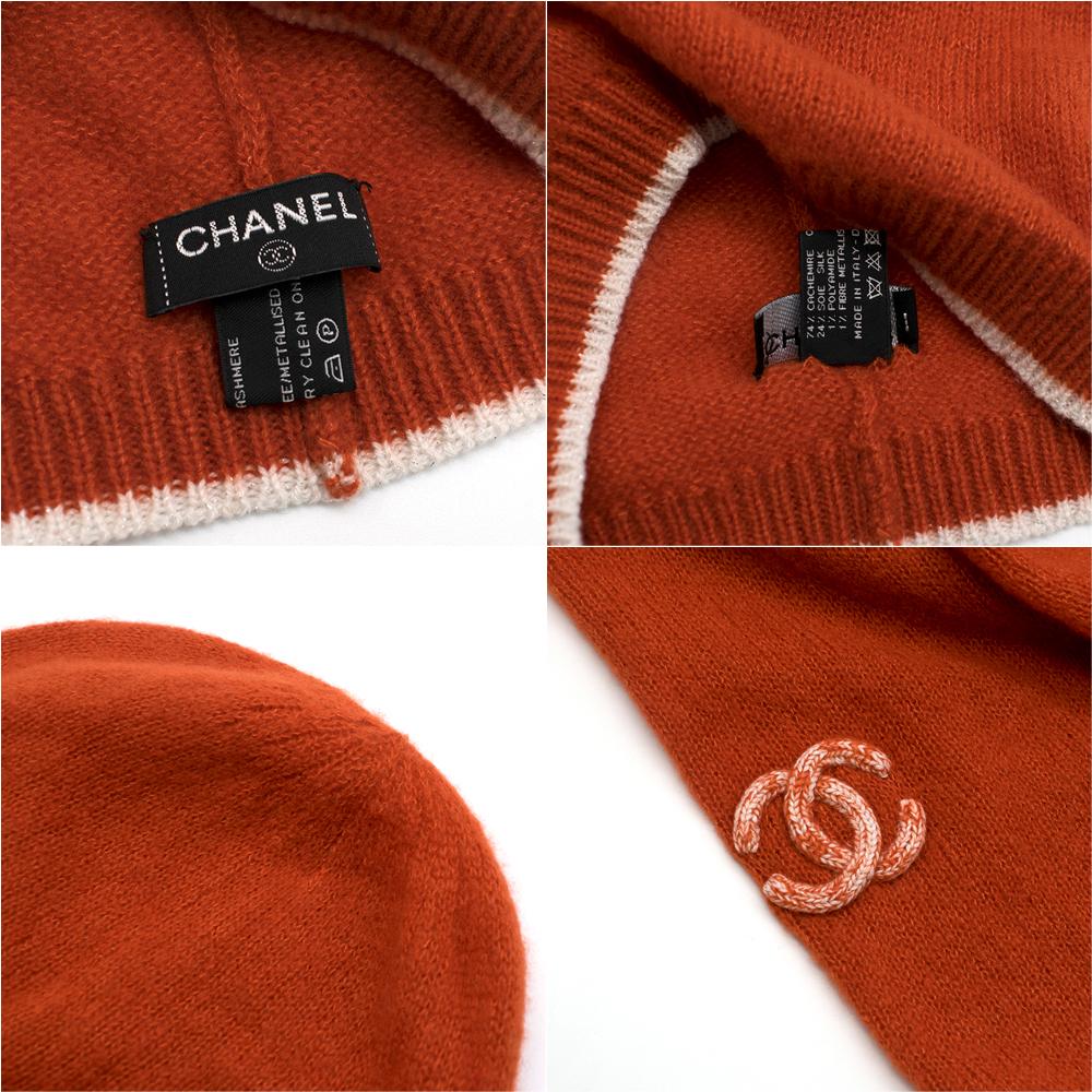Chanel Cashmere & Silk hat, scarf and gloves set 2