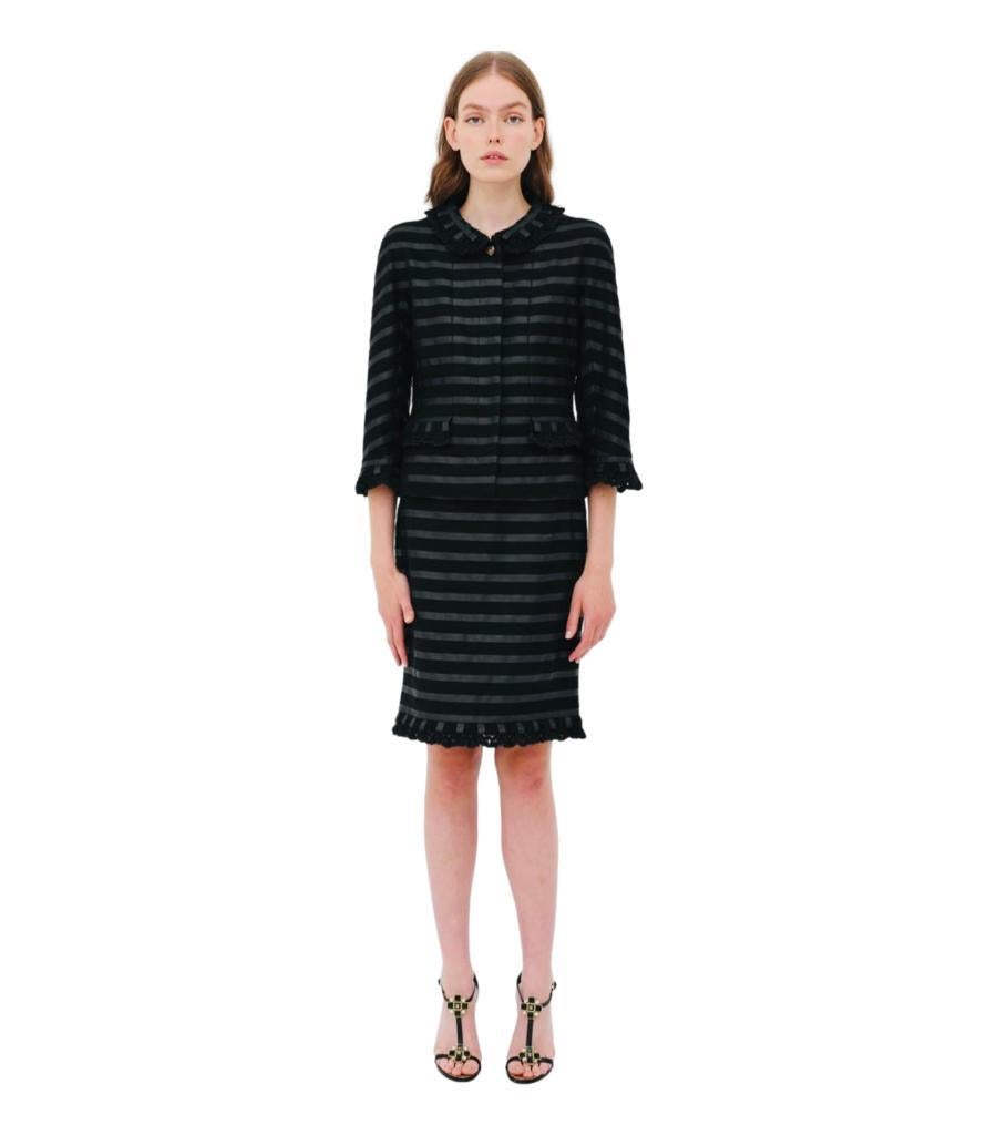 Chanel Cashmere Skirt & Jacket Suit For Sale 1