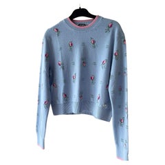 Chanel Cashmere sweater in blue, pink and green