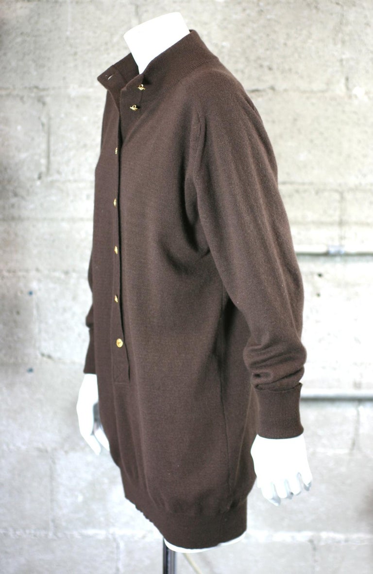 Cashmere Button-Down Knitted Chanel-Style Sweater