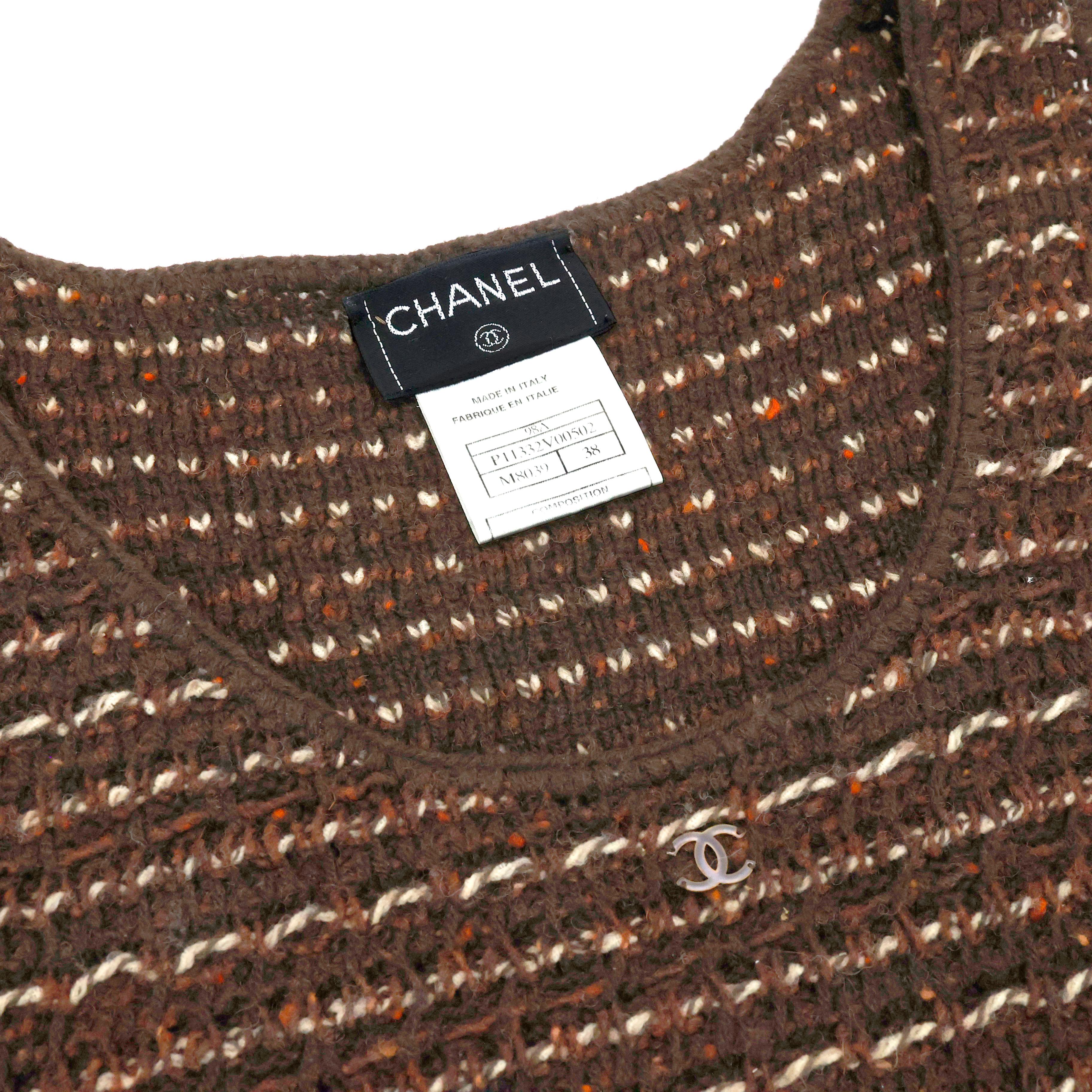 Black Chanel cashmere Tank Top For Sale