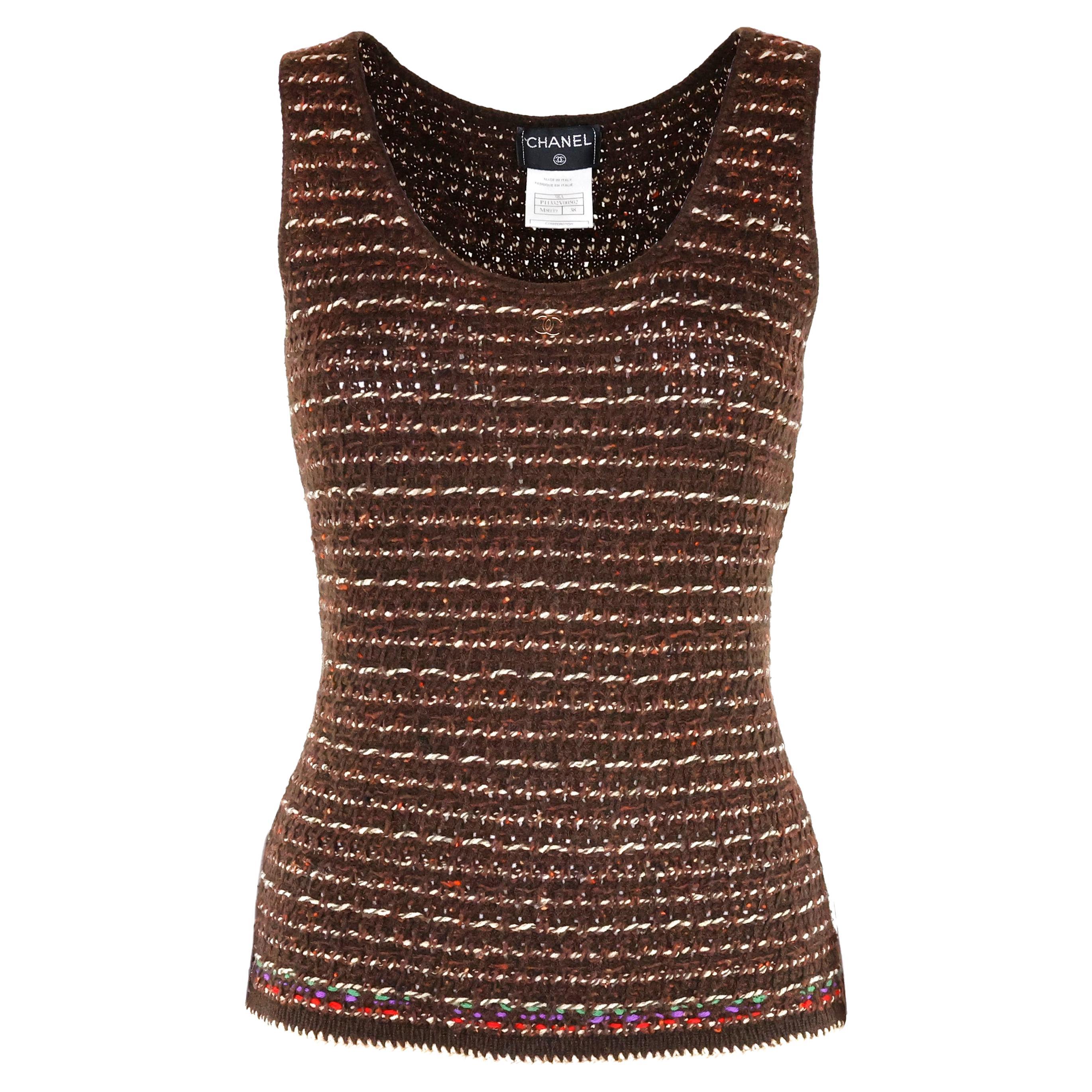 Chanel cashmere Tank Top For Sale