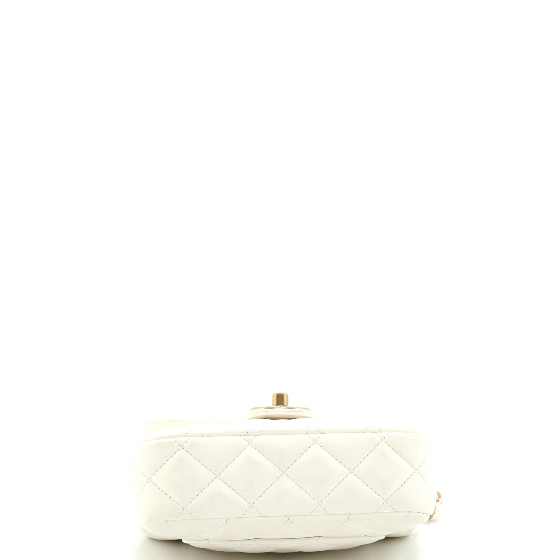 Women's or Men's Chanel Casino Royale Charms Square Flap Bag Quilted Lambskin with Enamel Mini