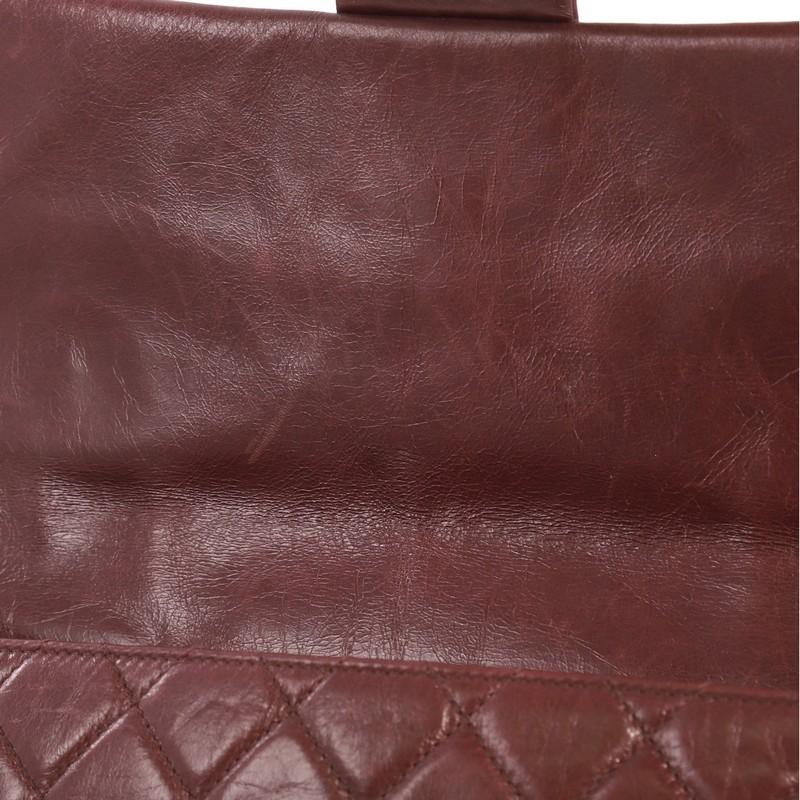 Women's Chanel Castle Rock Flap Bag Quilted Glazed Calfskin Medium