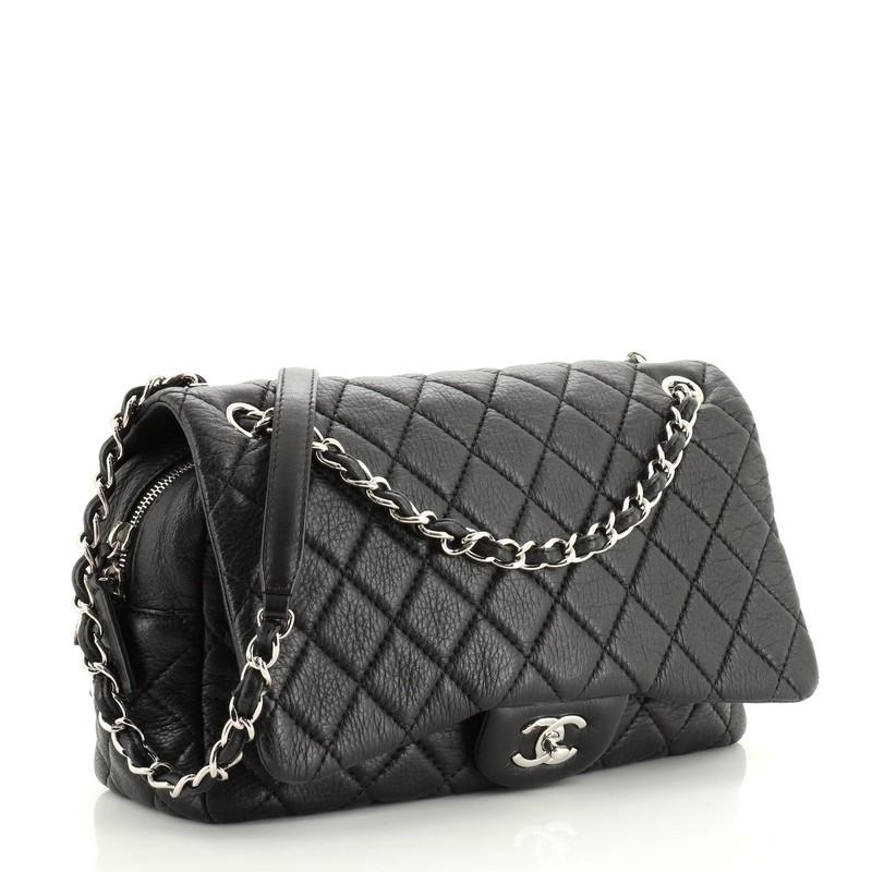 Chanel Casual Journey Flap Bag Quilted Deerskin Jumbo For Sale At 1stdibs