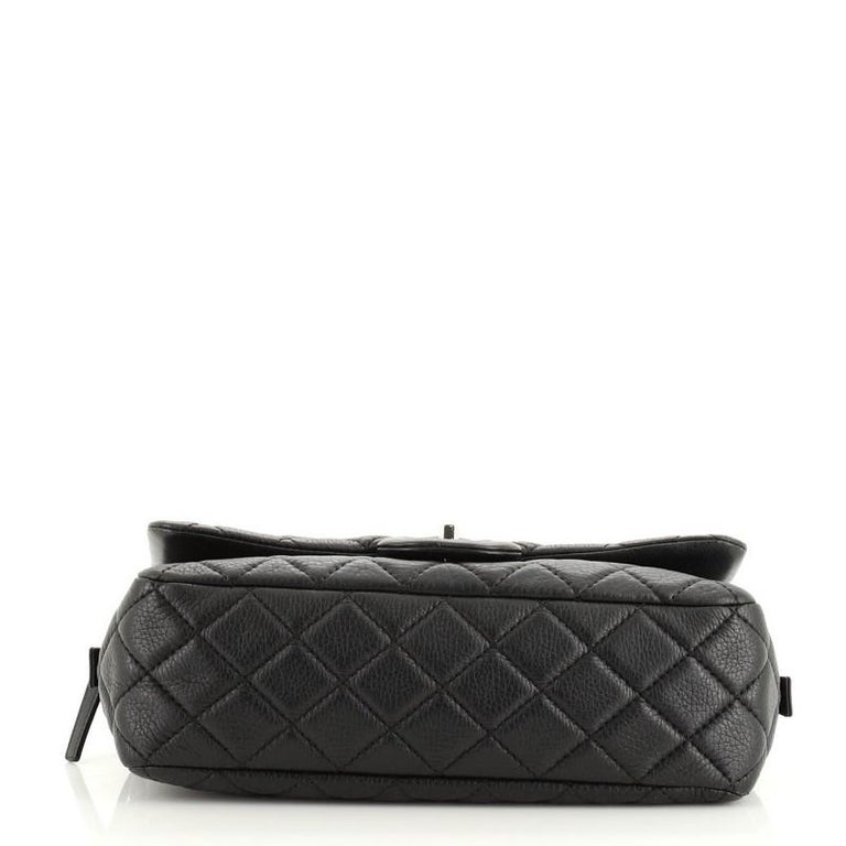 Chanel Casual Journey Flap Bag Quilted Deerskin Jumbo For Sale At 1stdibs