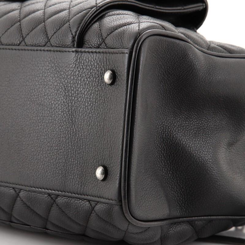 Women's or Men's Chanel Casual Pocket Shopping Tote Quilted Goatskin Large