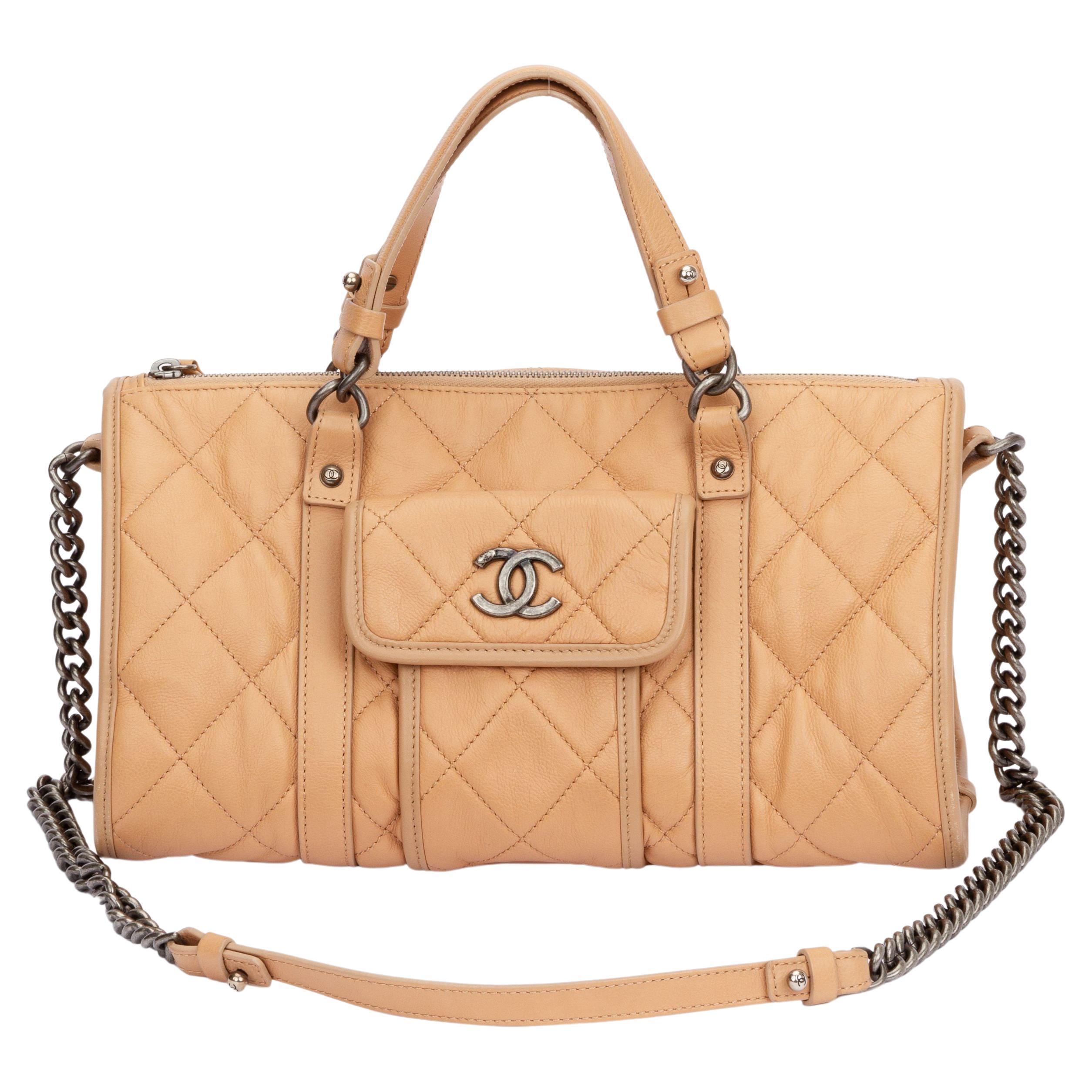 Chanel Casual Riviera Bowling Bag For Sale