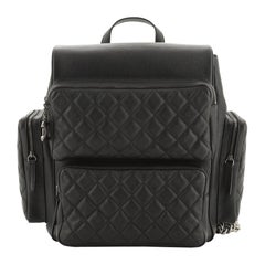 Chanel Casual Rock Airlines Backpack Quilted Goatskin Medium 