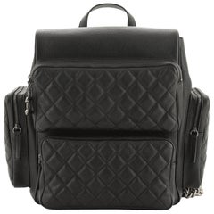 Chanel Casual Rock Airlines Backpack Quilted Goatskin Medium 