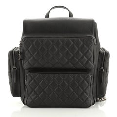 Chanel Casual Rock Airlines Backpack Quilted Goatskin Medium