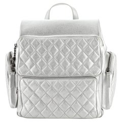 Chanel Casual Rock Airlines Backpack Quilted Goatskin Medium
