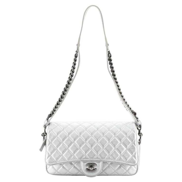 Chanel Casual Rock Airlines Flap Bag Quilted Goatskin Medium