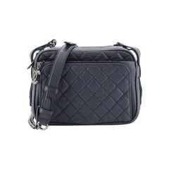 Chanel Casual Rock Airlines Messenger Bag Quilted Goatskin Small