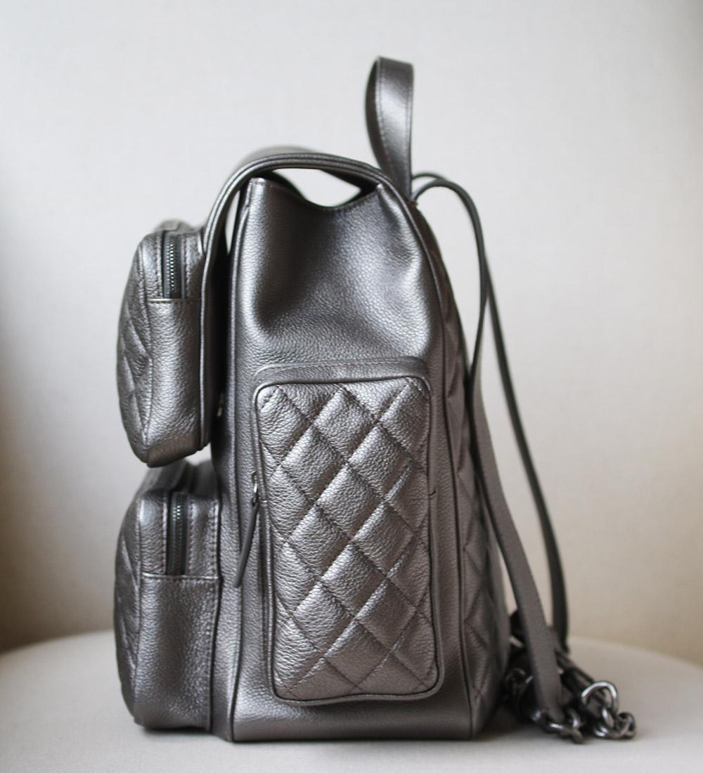 the rock leather backpack