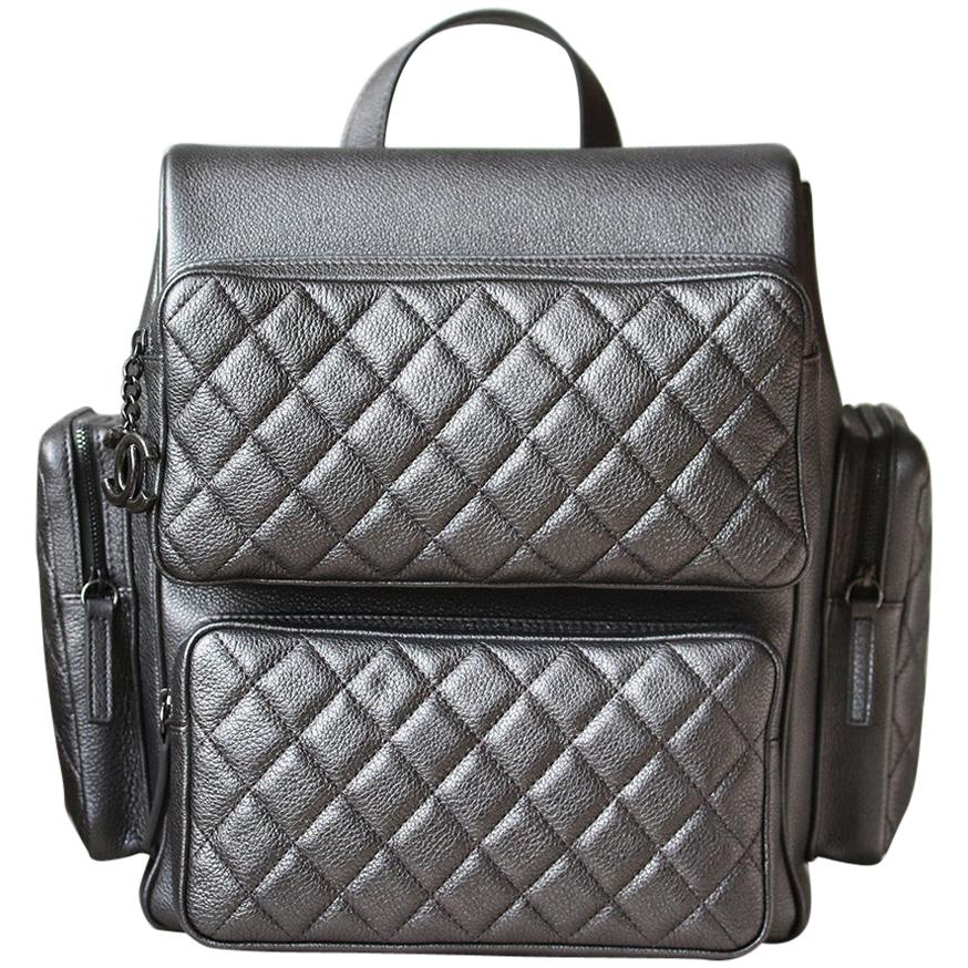 Chanel Casual Rock Quilted Calfskin Leather Backpack