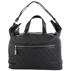 Chanel Casual Style Bowling Bag Quilted Caviar Large