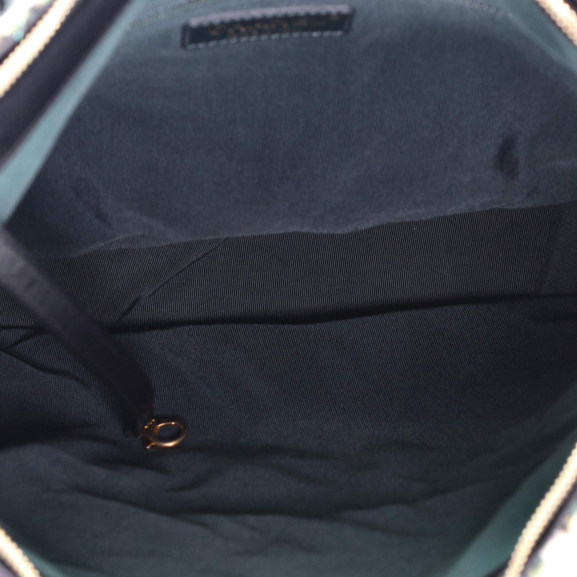 da uomo o donna Hobo Chanel stile casual in tweed e pelle di vitello invecchiata trapuntata grande