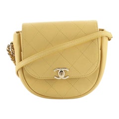 Chanel Casual Trip Messenger Bag Quilted Lambskin Mini