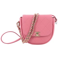 Chanel Casual Trip Messenger Bag Quilted Lambskin Mini
