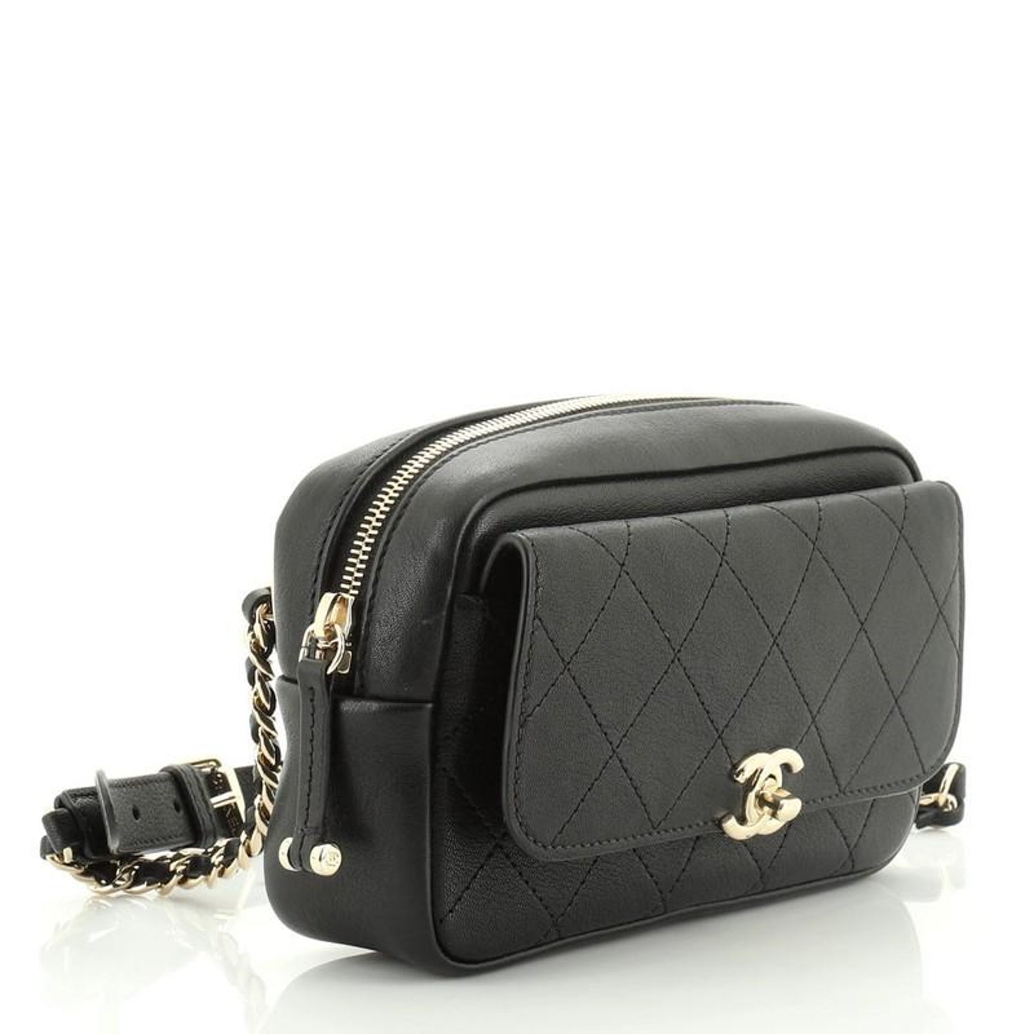Chanel Casual Trip Waist Bag Quilted Lambskin At 1stdibs
