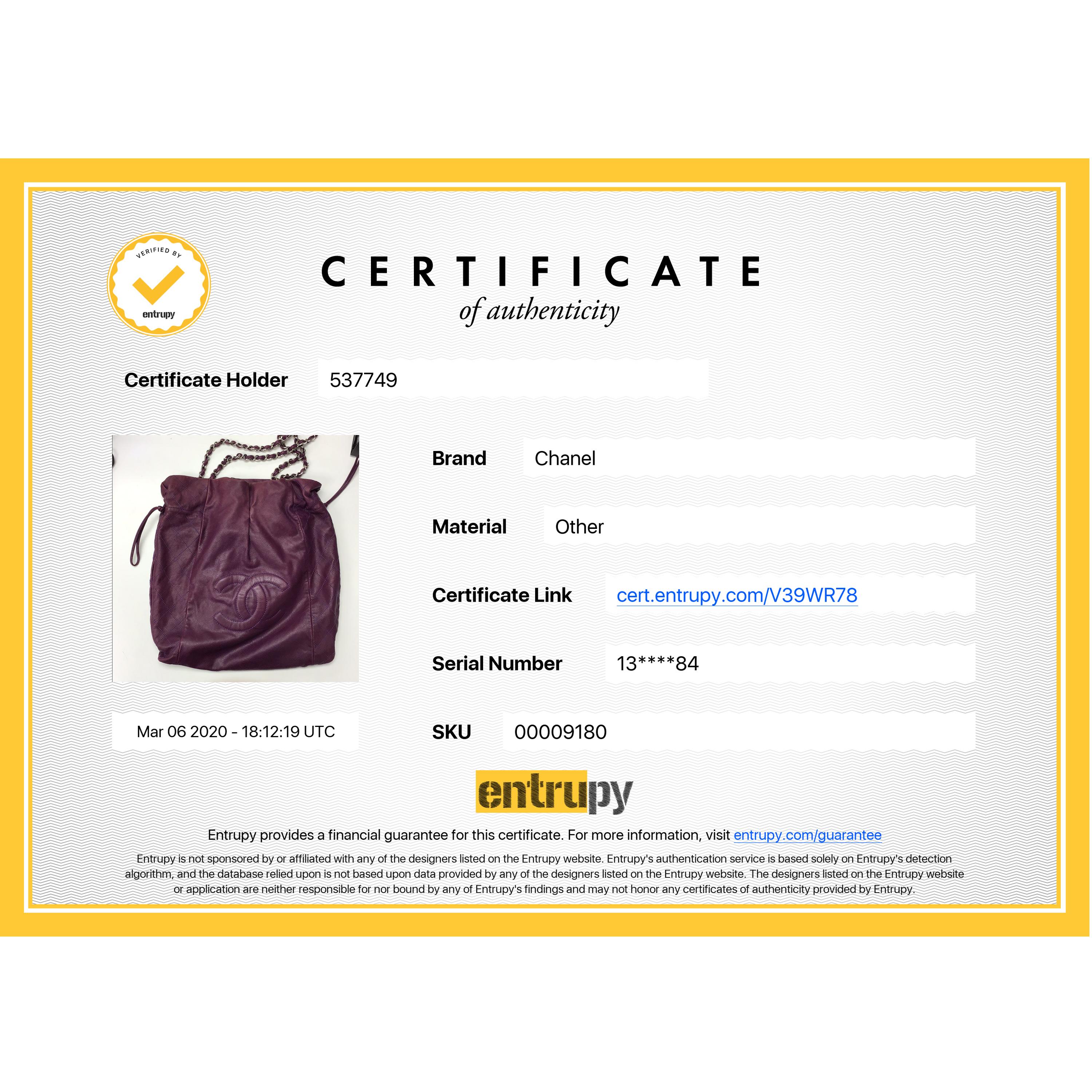 CHANEL Caviar 31 Drawstring Tote Large Shoulder Bag 2010 3