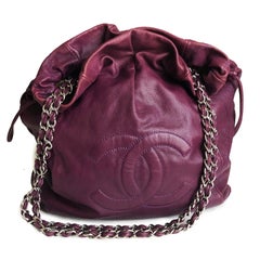 CHANEL Caviar 31 Drawstring Tote Large Shoulder Bag 2010
