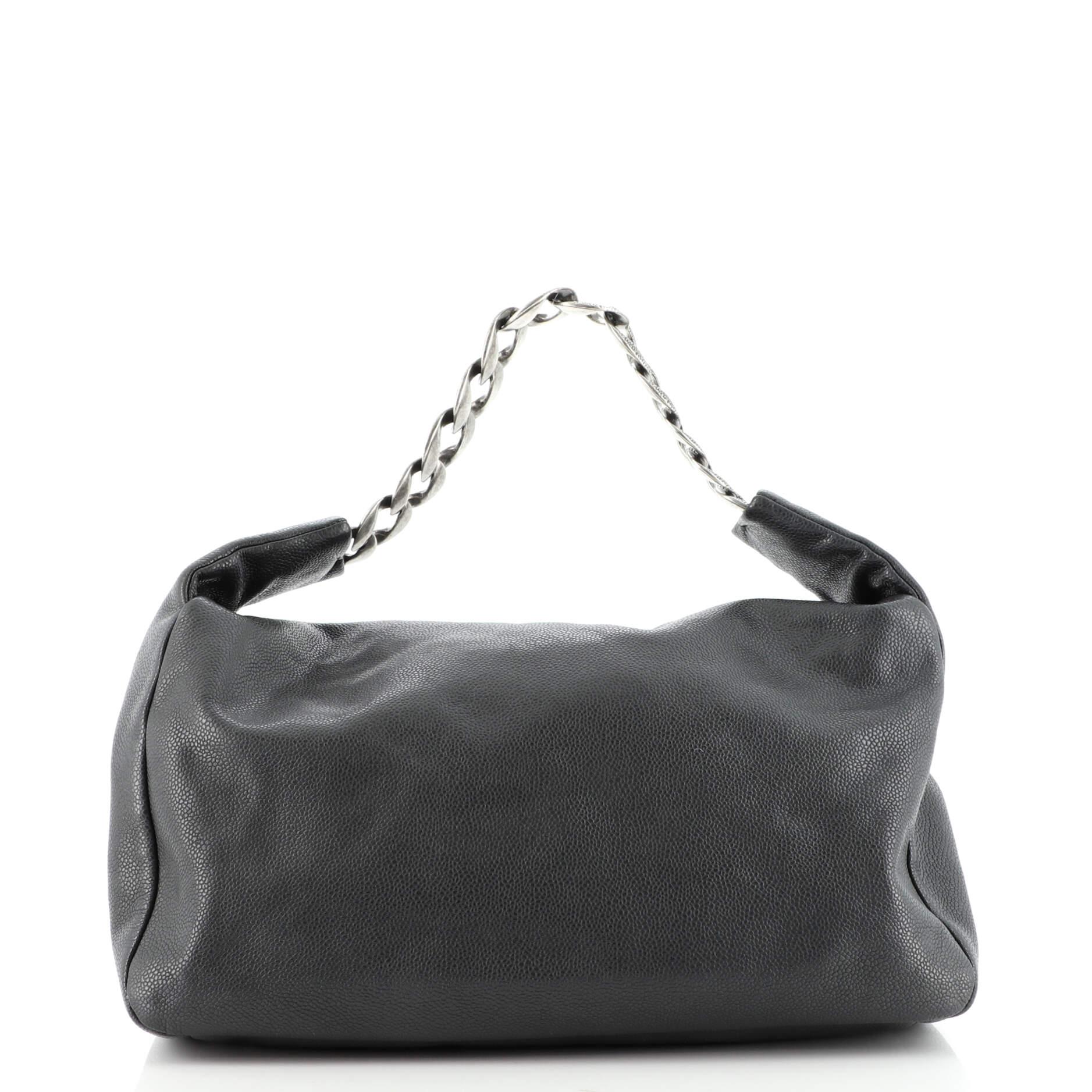 Black Chanel Caviar 31 Flap Bag Caviar Medium