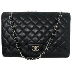 Chanel Caviar Black Maxi Bag